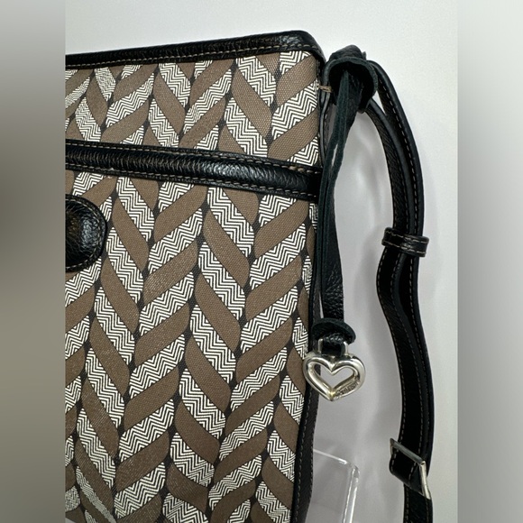 Brighton EUC Interlok Journey Herringbone Crossbody Bag w/ Dust Bag - Picture 4 of 16